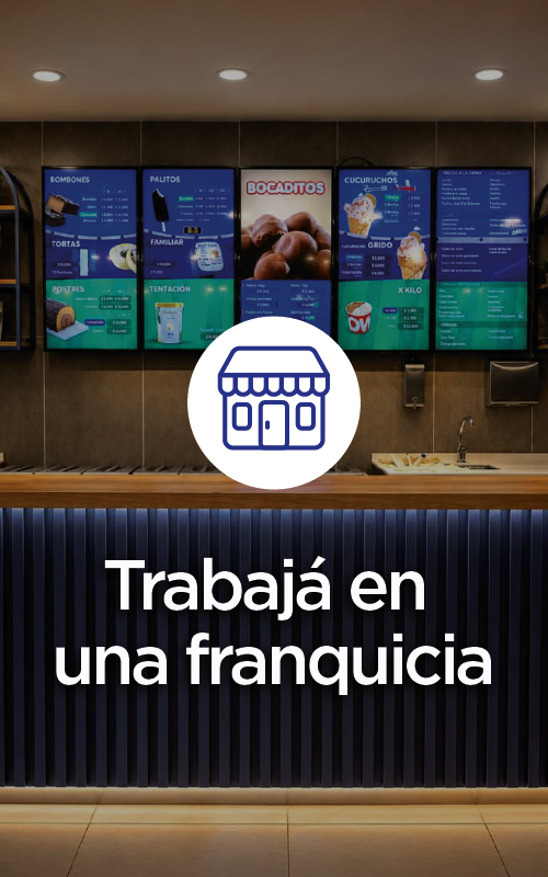 Trabajá en una franquicia Grido